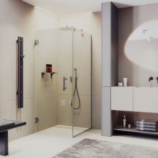 Душевой уголок MaybahGlass MGY-1304-4 100x100см хром/прозрачный